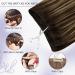 Shop Laavoo 40cm Real Hair Extensions - Smooth Balayage Brown to Caramel Blonde Ombre Tresses | 100g Remy Hair #4/27/4 for Seamless Sewing - Buy Online on GoSupps.com