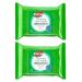 Zyrtec Soothing Face Wipes, Refreshing Non-Medicated Facial Towelettes with Micellar Water to Remove Particles as Small as Dust, Pollen & Dirt, Alcohol- & Oil-Free, 2 x 25 ct