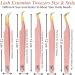 Tipu 5 Pack Diamond Grip Lash Tweezers Set - Japanese Stainless Steel Fiber Tip, Professional Volume Eyelash Extensions Tool with Wristband (Pink Gold) - Buy Online on GoSupps.com