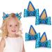 BABORUI 4PCS Bluye Hair Clips for Girls  Glitter Dog Ear Hair Bow Clips for Toddler Girls  Kids Cute Blue Hair Accessories for Birthday Costume Party Favor Decorations Supplies