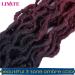 14 Inch Goddess Faux Locs Crochet Hair 6 Packs/Lot - Soft Gypsy Locs Wavy Crochet Braids Dreadlocks - 3 Tone Curly Wavy Twist Braiding Hair Extensions - African Roots Braid - 1B/99j/530 - Buy Online on GoSupps.com