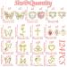 Buy RODAKY 124PCS Gold Nail Charms - 3D Butterfly Pink Crystal Heart & Bow Nail Art Jewelry for Acrylic Nails - Cute Glitter Decorations for Manicure Design - Buy Online on GoSupps.com