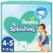 Pampers Splashers Size 4-5 11 Disposable Swim Nappies 9-15 Kg for Secure Protection in The Water
