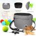 Xoolkly Dog Treat Pouch for Dog Training and Walking Dog Treat Bag with Adjustable Belt 3 Ways to Wear Dog Walking Bag with Poop Bag Holder Grey - Buy Online on GoSupps.com