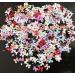 Nail art decoration 400 pieces nails street stones 3d nail art charms heart bear butterfly bow nail jewelry for girls women diy nail decor (mix-c)