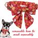 Unique Pumpkin Halloween Dog Collar | Adjustable Cotton Bow Tie for Boys & Girls | Comfortable Metal Buckle | Size M Neck 13.5-22in - Buy Online on GoSupps.com