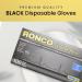 Black Disposable Nitrile Gloves Small Heavy Duty Powder-Free Industrial Grade 4 MIL Thickness Texture Ronco Sentron4 (Small) 100 Gloves - Buy Online on GoSupps.com