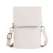 Single Shoulder Pouch with a Clear Plastic Window for Dexcom G6 Receiver (White)