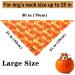 Halloween Dog Sandana - Washable Cotton Adjustable Towel for Small & Medium Dogs & Cats - Unique Style Paws Orange Pumpkin L L - Buy Online on GoSupps.com