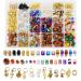 Jolitac 620 PCS Braid Jewelry for Hair Set  Dreadlocks Decor Beads  Gold & Silver Braid Rings  Metal Cuff Kit  Charms Hair Clips Hair Braid Accessories