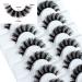 Leipple False Eyelashes 8 Pairs - Professional Reusable 8D Mink Lashes - Waterproof Thick Fluffy Faux Mink Eyelashes | QZ-05 - Buy Online on GoSupps.com