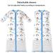 Chilsuessy Blue Penguin Kids Winter Sleeping Bag 3.5 Tog - Adjustable Length, Removable Sleeves - 150cm/6-9 Years - Buy Online on GoSupps.com