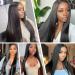 10A Brazilian Straight Human Hair 3 Bundles with HD Lace Closure - 12 14 16+10 Inches - Double Weft Extensions in Natural Black - Buy Online on GoSupps.com