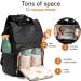 Shop Baby Uma Diaper Bag - Large Capacity Backpack with Diaper Pad & Insulated Bottle Holders | Stylish Black Synthetic Leather for On-the-Go Parents - Buy Online on GoSupps.com