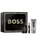 Hugo Boss Bottled Parfum Woody Ambery Men's Cologne With Notes of Leather Orris & Wood Long Lasting Fragrance 3 piece set (3.3floz.+3.3floz.+0.33floz.)