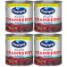 Ocean Spray Jellied Cranberry Sauce (Pack of 4) 8 oz Mini Cans