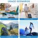 Xinzistar Portable Soft Toothbrush Set - 4 Pieces | Travel & Camping Toothbrush for Adults & Children | Folding Design for Oral Care on the Go - Buy Online on GoSupps.com