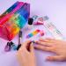 Rainbow High Makeup Set for Girls - Lip Gloss, Nail Varnish, Gems, Glitter & Stencils - Cosmetic Bag Included - Ideal Gifts for Girls - Buy Online on GoSupps.com