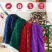 Red Sherpa Christmas Throw Blanket - Cozy Fluffy Reversible Flannel Fleece - 50x60 inches - Perfect for Couch, Sofa, Bed - Warm & Plush - Buy Online on GoSupps.com