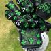 Lucky Clover Golf Club Headcover Set - Magnetic Closure, Premium Leather, Elegant Embroidery - Driver, Fairway Wood, Hybrid, Blade, Mallet Putter Cover - 3pcs - Buy Online on GoSupps.com