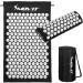 Movit acupressure mat model Tuina (75x4x2.5cm) including pillow or model Zhiya (130x50x2.5cm) including pillow pollutant tested cover 100% cotton 10 colors massage mat black - 75x44