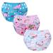 Mixidone reusable swimming diaper adjustable Washable baby swimming trousers Unity size swimming diaper swimming trunks for toddlers from 0 to 3 years of crane+unicorn+mermaid