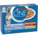 PURINA ONE Sterilized Cat Tapered in Sauce Assorted Flavors Chicken Beef Salmon and Turkey Meal Bags for Adult Cats 8 x 85g | - Buy Online on GoSupps.com