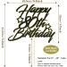 Sotpot Black Gold Glitter 80th Birthday Cake Topper Double Layers 80th Cake Topper for Woman Man 80th Birthday Party Cake Decoration Supplies - Buy Online on GoSupps.com