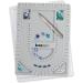 Grey Flocked Bead Board by The Beadsmith | 3 U-Shaped Channels, 6 Compartments | 9.75 x 13.25 inches | Design Board for Jewelry Making - Buy Online on GoSupps.com