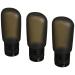 Humangear GoToob Civilized Squeezable Travel Tube (Pack of 3) Black 3-Ounce