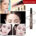 2024 Magic Eyebrow Pencil - 3D Waterproof Microblading Contouring Pen Natural Stroke Dark Brown - Buy Online on GoSupps.com