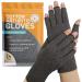 BracEasy Compression Gloves: Open-Fingertip Arthritis Gloves  Fingerless Gloves Men & Women  Open Finger Gloves  Ideal as Carpal Tunnel Gloves  Raynauds Gloves  Hand Brace for Arthritis  Grey  Medium  Medium Gray