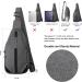 WATERFLY Anti-Theft Sling Bag for Men & Women - Multipurpose Gray Chest Bag Hippie Crossbody Daypack - Buy Online on GoSupps.com