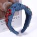 GLBCC Blue Flower Knot Headband - Rhinestone Crystal Wide Vintage Hairband for Women - Buy Online on GoSupps.com