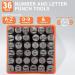 36PC Metal Letter Punch Set 1/4 (6mm) - Steel Number and Letter Stamp Kit for Metal, Plastic, Wood, Leather - Buy Online on GoSupps.com