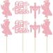 Gyufise 24Pcs God Bless and Baptism Cupcake Toppers Girl Glitter Cross God Bless Cupcake Picks for Christian First Communion Baptism Party Cake Decorations Supplies Pink Pink-4 - Buy Online on GoSupps.com