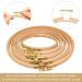 Beech Wood Embroidery Hoop Set - 5pc 5-9 Inch Round Cross Stitch Hoops for Art, Craft, Sewing | Wooden Embroidery Hoops for Hanging - Buy Online on GoSupps.com