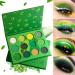 DE'LANCI Green Eyeshadow Palette - Highly Pigmented Matte Glitter Shades - 12 Color Avocado Green Metallic Shimmer - Long Wear Eye Shadow Palette for Women - Buy Online on GoSupps.com