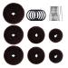 SHURIL Donut Bun Maker 7 PCS Hair Ring Style Donut Bun Maker Set with Hair Bun Makers (1 Extra-large  2 Large  2 Medium And 2 Small)5Pcs Elastic Hair Elastic Bands 10 Pcs Hair Pins for Kids Women Hair Bun Maker Kit(Dark ...