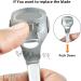 ZAMAHA UK Callus Remover Hard Skin Remover Foot Heel Shaver Pedicure Foot Scraper (Stainless Steel Handle) - Buy Online on GoSupps.com