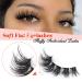DYI Eyelash Extension Kit - Fluffy Individual Mink Lashes with Long-lasting Bond. Tweezers with Curved Serrated Tip. 8-16mm Extensions at Home by Eefofnn - Buy Online on GoSupps.com
