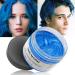 Temporary hair color blue hair color styling hair hartone for men women natural hairstyle pomade temporary hair dye wax for party cosplay & halloween 4.23 ounces (blue) #4 blue
