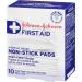 Johnson's First Aid Non Stick Easy Release Pad Small 10 Count (Pack of 1) - Buy Online on GoSupps.com