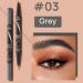 Eyebrow Pen Microblading Eyebrow Pencil with -Fork-Tip and Precise Brush Create Natural Hair-Like Brows Eyebrow Pencil (Grey) - Buy Online on GoSupps.com