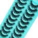 10 Pairs Clear Band Russian Volume Fluffy Strip Lashes - Wispy D Curly False Eyelashes for a Natural Look | Shop Internationally - Buy Online on GoSupps.com