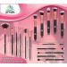 16-Part Makeup Brush Set for Teen Girls | Foundation Eyeshadow Contour Eyebrow & Lip Tools | Perfect Beauty Kit for Flawless Makeup - Buy Online on GoSupps.com