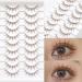10 Pairs Brown Lashes Clear Band Brown Manga Lashes Japanese Anime Cosplay Brown Eyelashes Asian False Eyelashes Natural Look Like Individual Clusters(A01-Brown Manga Lashes 8-13mm) - Buy Online on GoSupps.com