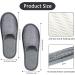 SATINIOR 12 Pairs Disposable Spa Slippers - Non-Slip Closed Toe Hotel Slippers - Grey - Medium-Large Size - Ideal for Women and Men - Buy Online on GoSupps.com