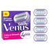 Gillette Venus Deluxe Smooth Swirl Razor For Razor Women 4 Replacement Blades for women's razors with 5-fold blade that ensure a continued extra smooth shave 4 blades