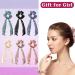 Silk Hair Scarf Scrunchies 6 Pack with Ribbon Tails - Hair Accessories for Women and Girls - Buy Online on GoSupps.com